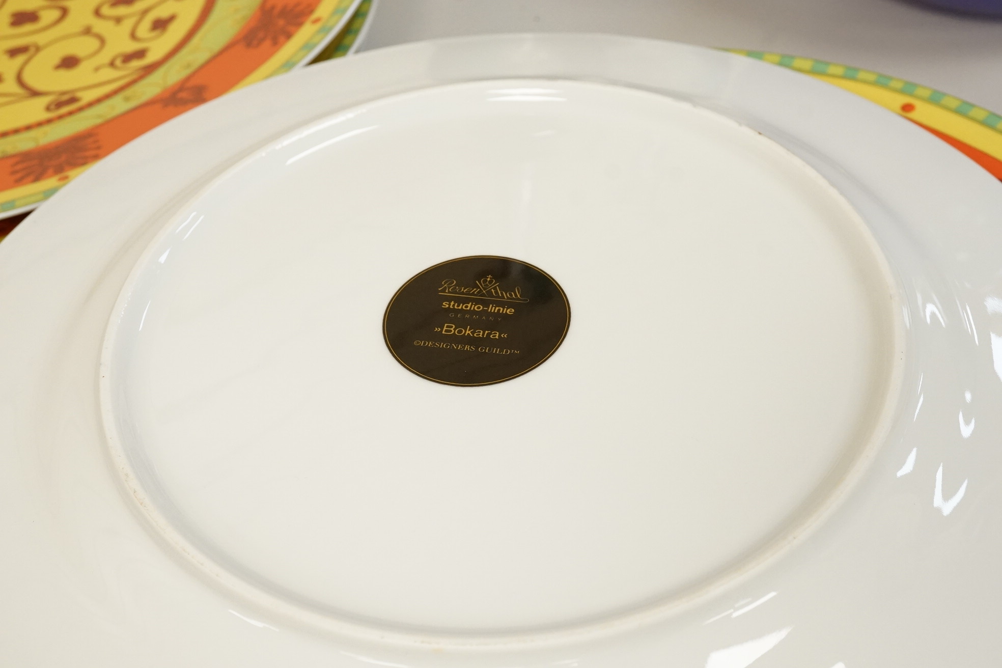 A set of six Rosenthal Studio Line Bokhara dinner plates, 31cm